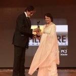 Amitabh Bachchan honours actress Tanuja with Lifetime achievement award