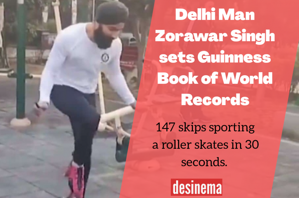 Delhis Zoravar Singh broke the Guinness World Record with 147 skips