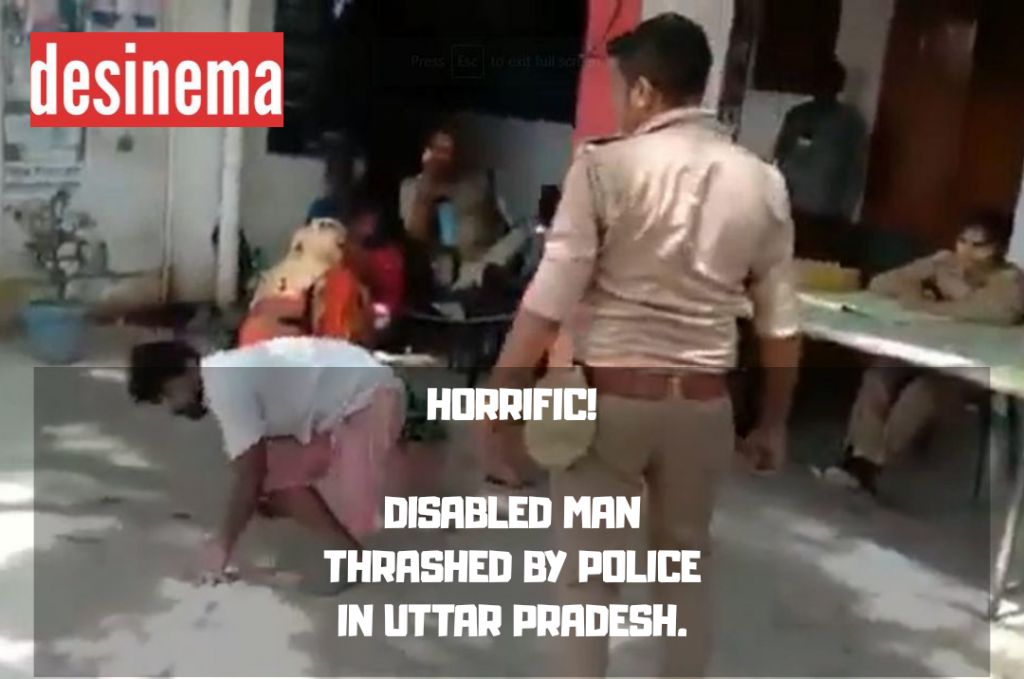 Disabled man thrashed by a police constable in Uttar Pradesh 1