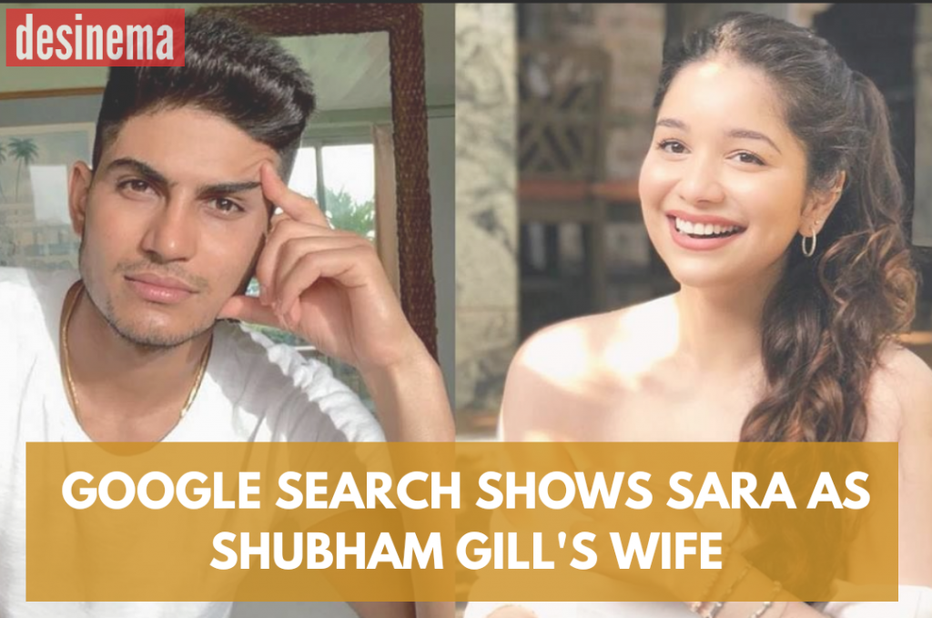 Google Search Shows Sara Tendulkar as Shubman Gills Wife 1