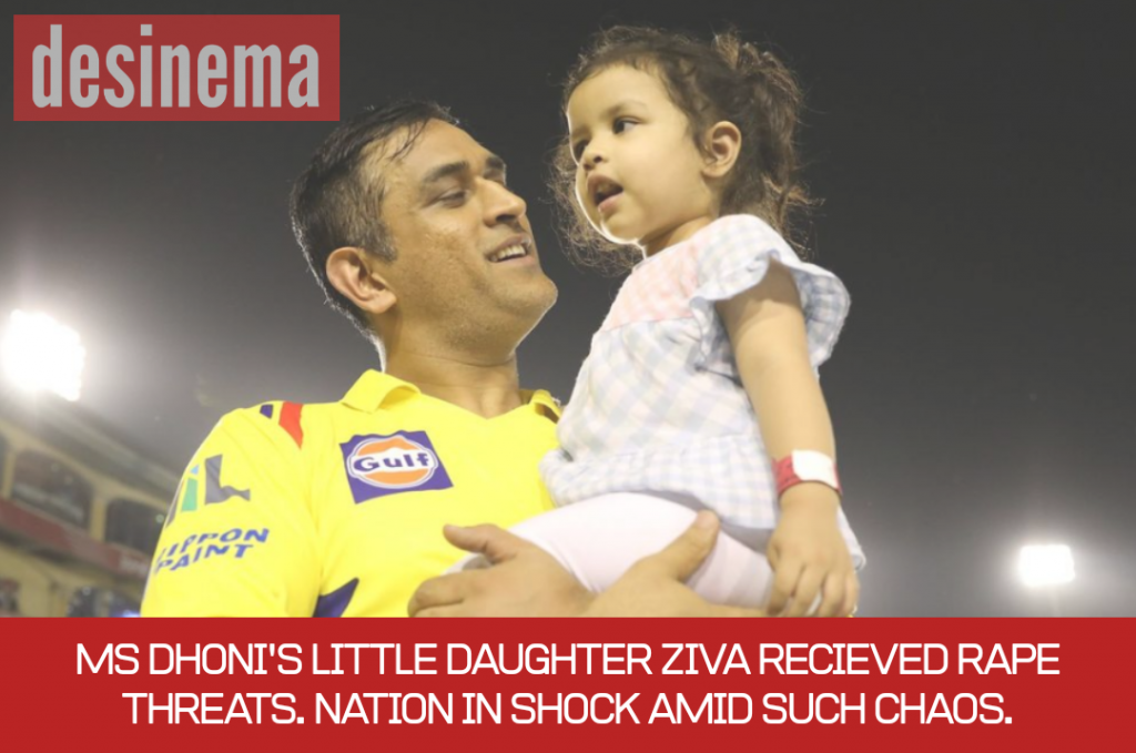 Threats to MS Dhoni Daughter Ziva 1