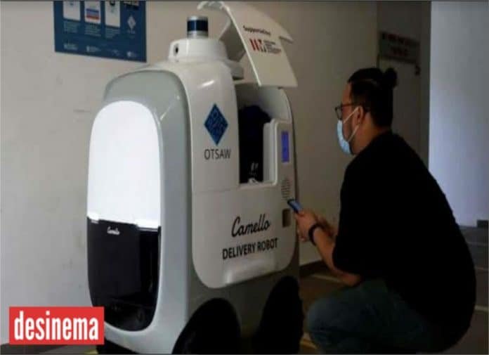 Contactless and humanless Singapore company deploys robots to deliver groceries