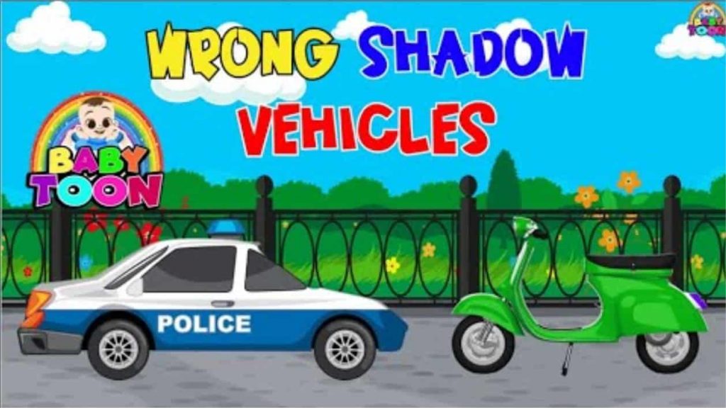 Learning Vehicles with Shadows for Children BABY TOON 1