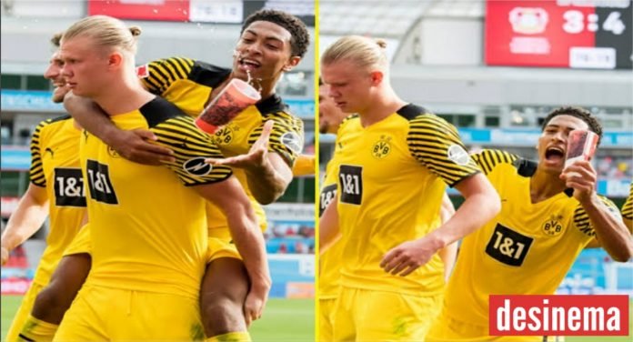 England Youngster Jude Bellingham Catches Beer Thrown By Crowd Drinks It During Game