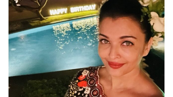 Aishwarya shares a glimpse from her b'day featuring Abhishek, Aaradhya