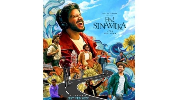Dulquers-Hey-Sinamika-first-look-out-to-hit-screens-on-Feb-25