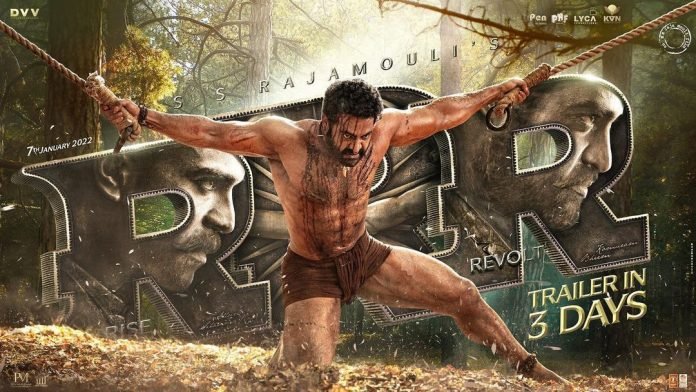 Jr-NTRs-ferocious-look-as-Bheem-steams-up-RRR-poster