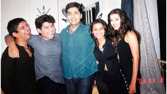 Farah-Khan-shares-rare-throwback-pic-of-KJo-in-non-designer-clothes-Aishwarya-sporting-sindoor