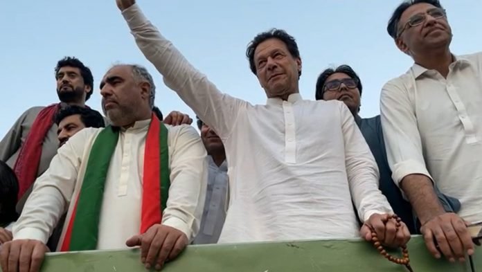 Imran Khan at PTI Azadi March(twitter)