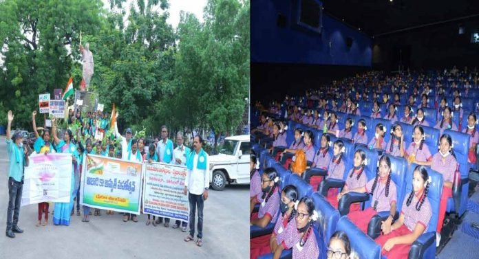 Free-screening-of-Gandhi-begins-in-theatres-across-Telangana