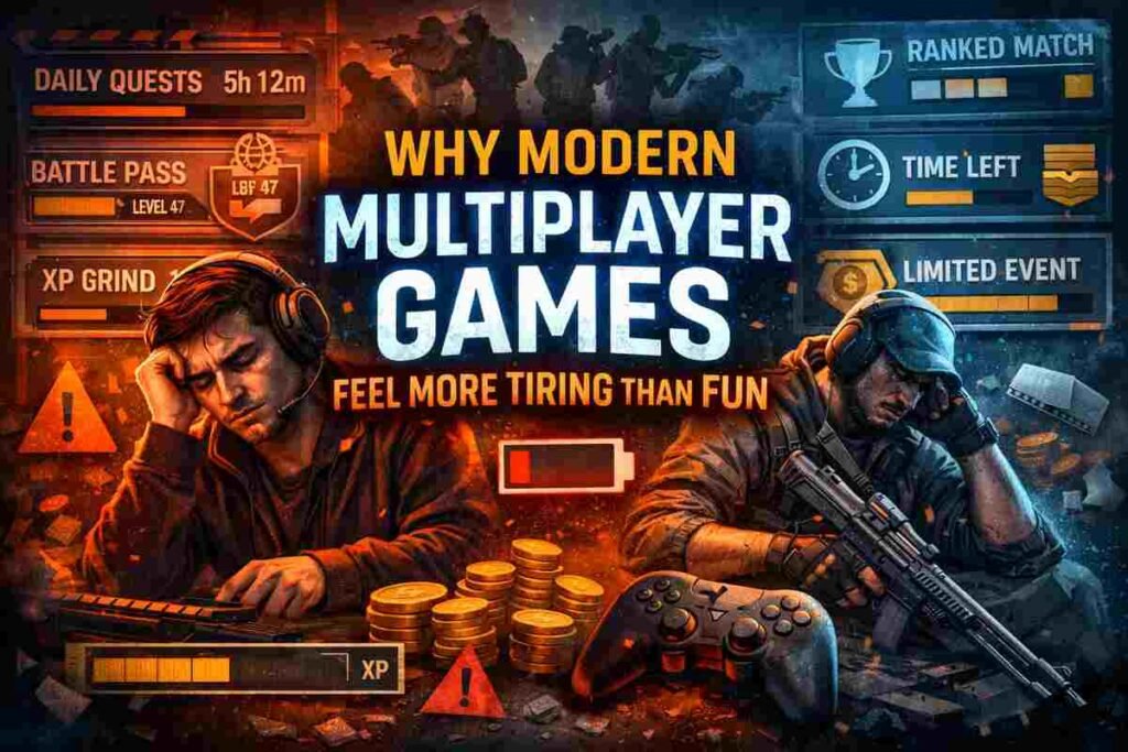 Why Modern Multiplayer Games Feel More Tiring Than Fun Why Modern Multiplayer Games Feel More Tiring Than Fun