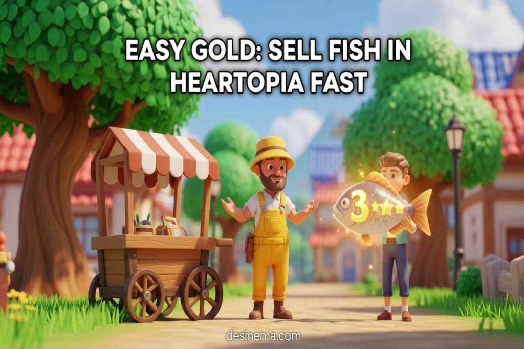 Sell fish in Heartopia