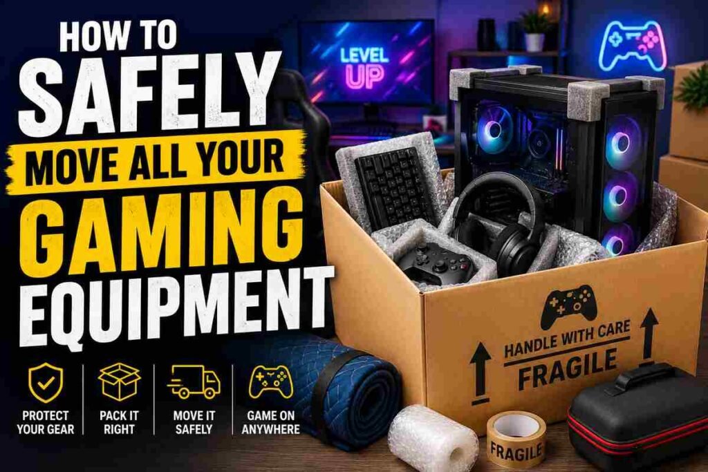 How to Safely Move All Your Gaming Equipment How to Safely Move All Your Gaming Equipment