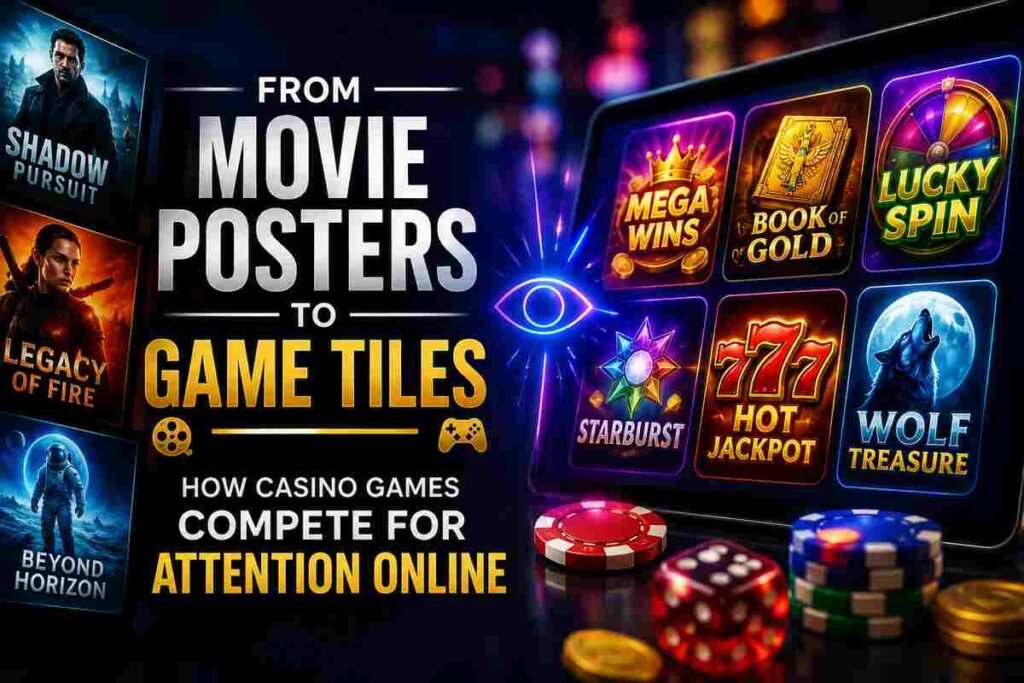 From Movie Posters to Game Tiles How Casino Games Compete for Attention Online